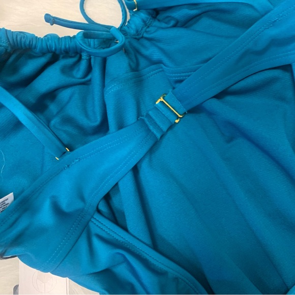 Shade & Shore Plunge Ruched One Piece Swimsuit - Picture 11 of 13